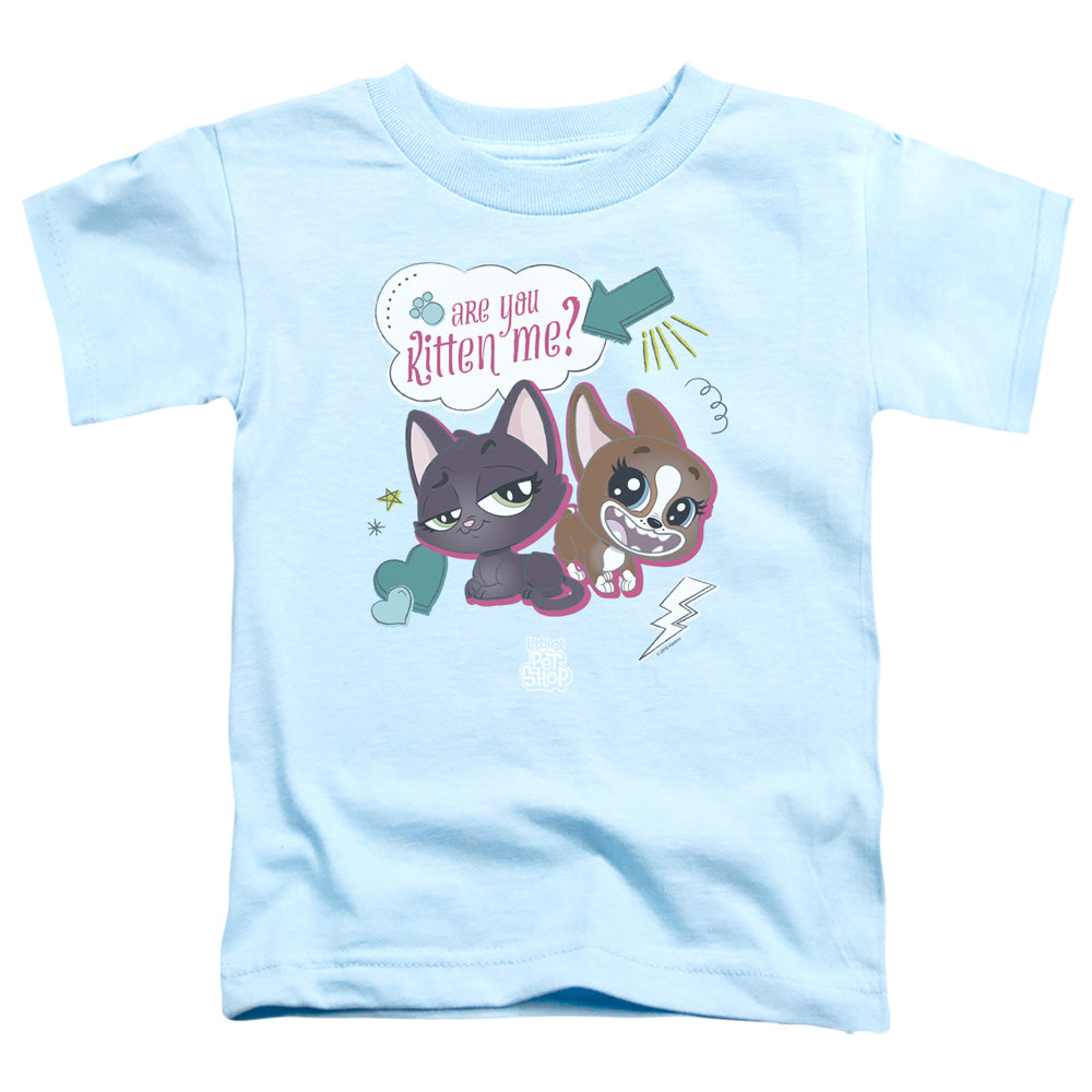 Littlest Pet Shop Are You Kitten Me Toddler Kids Youth T Shirt Light Blue