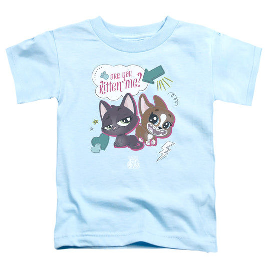 Littlest Pet Shop Are You Kitten Me Toddler Kids Youth T Shirt Light Blue