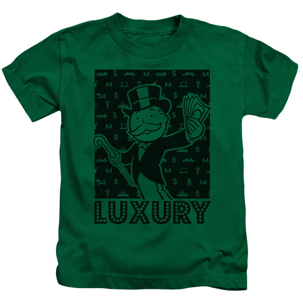 Monopoly Luxury Juvenile Kids Youth T Shirt Kelly Green