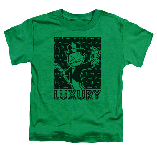 Monopoly Luxury Toddler Kids Youth T Shirt Kelly Green