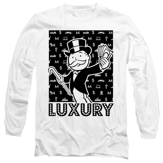 Monopoly Luxury Mens Long Sleeve Shirt White