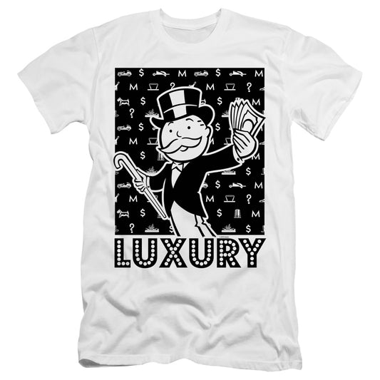 Monopoly Luxury Slim Fit Mens T Shirt White