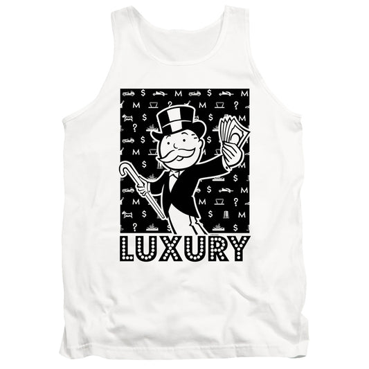 Monopoly Luxury Mens Tank Top Shirt White