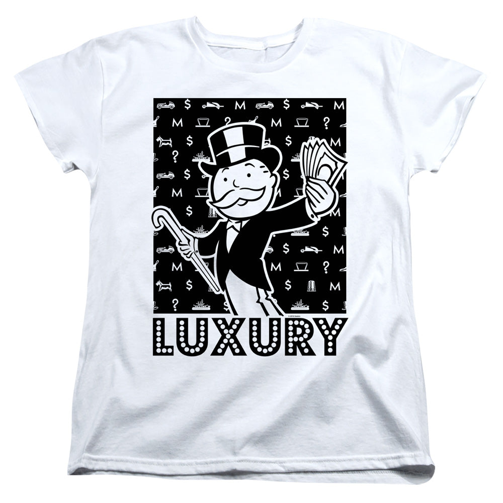 Monopoly Luxury Womens T Shirt White