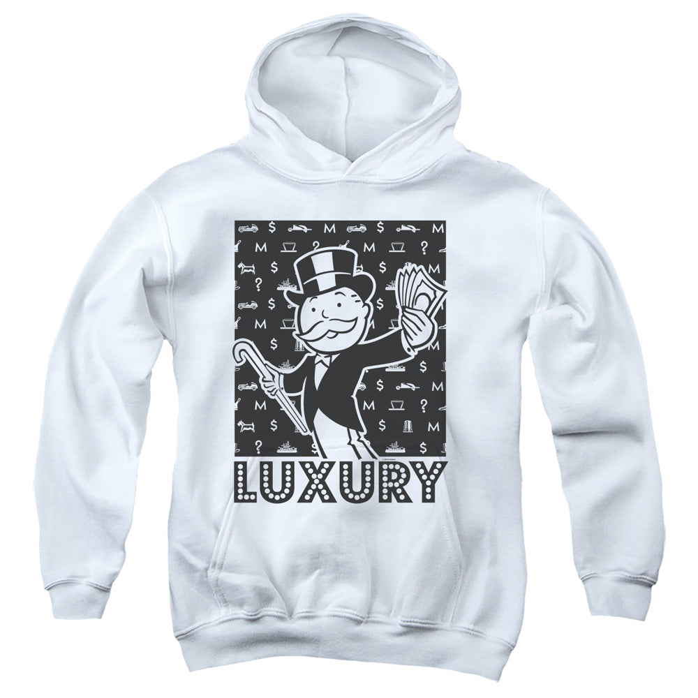 Monopoly Luxury Kids Youth Hoodie White