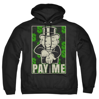 Monopoly Pay Me Mens Hoodie Black