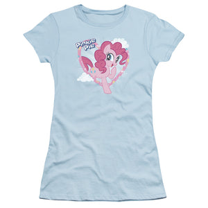 My Little Pony Tv Pinkie Pie Junior Sheer Cap Sleeve Womens T Shirt Light Blue