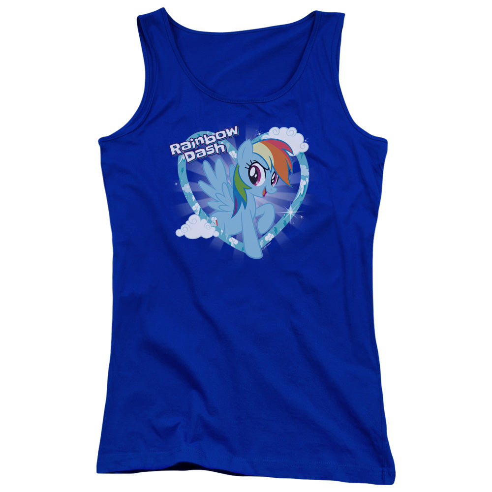 My Little Pony Tv Rainbow Dash Womens Tank Top Shirt Royal Blue