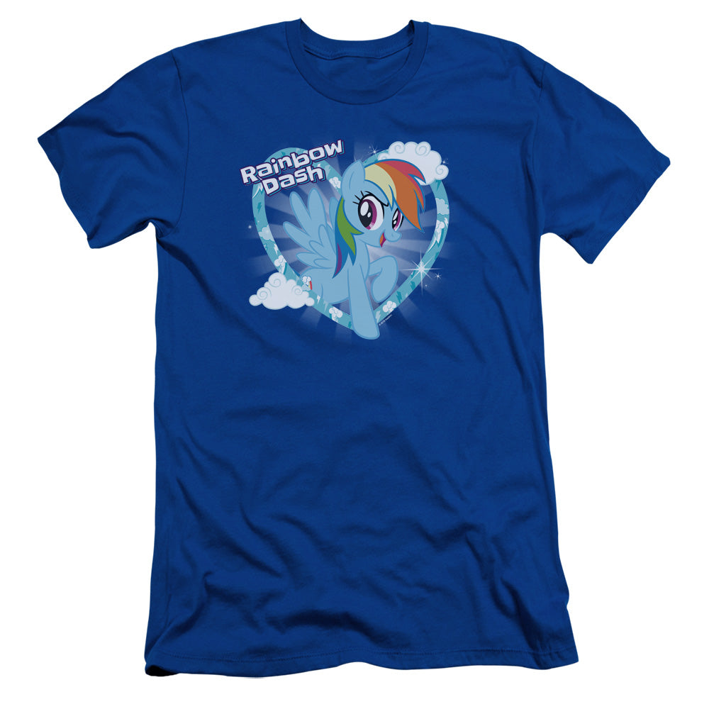 My Little Pony Tv Rainbow Dash Slim Fit Mens T Shirt Royal Blue