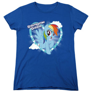 My Little Pony Tv Rainbow Dash Womens T Shirt Royal Blue