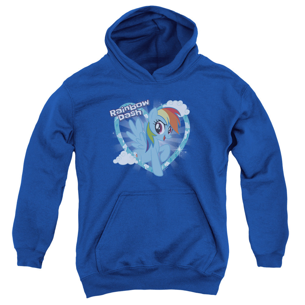 My Little Pony Tv Rainbow Dash Kids Youth Hoodie Royal Blue