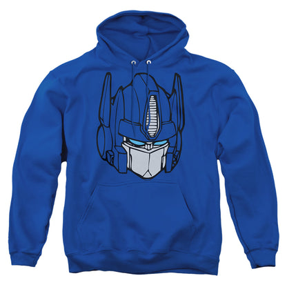 Transformers Optimus Head Mens Hoodie Royal Blue