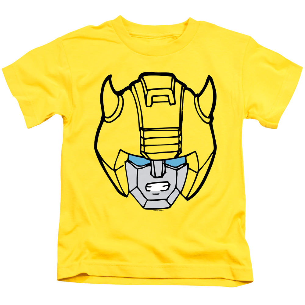 Transformers Bumblebee Head Juvenile Kids Youth T Shirt Yellow