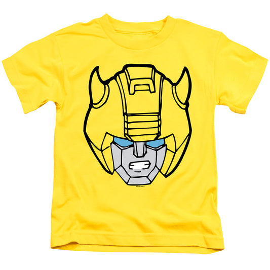 Transformers Bumblebee Head Juvenile Kids Youth T Shirt Yellow