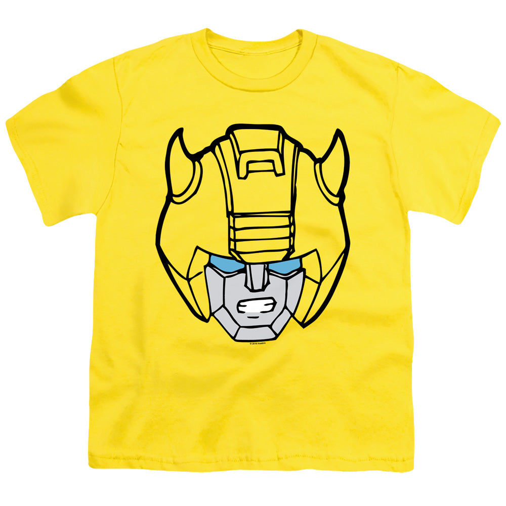 Transformers Bumblebee Head Kids Youth T Shirt Yellow