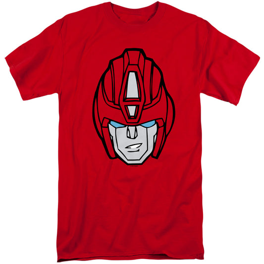 Transformers Hot Rod Head Mens Tall T Shirt Red