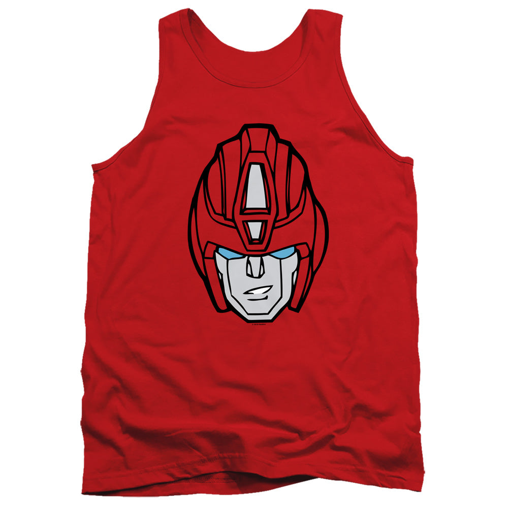 Transformers Hot Rod Head Mens Tank Top Shirt Red