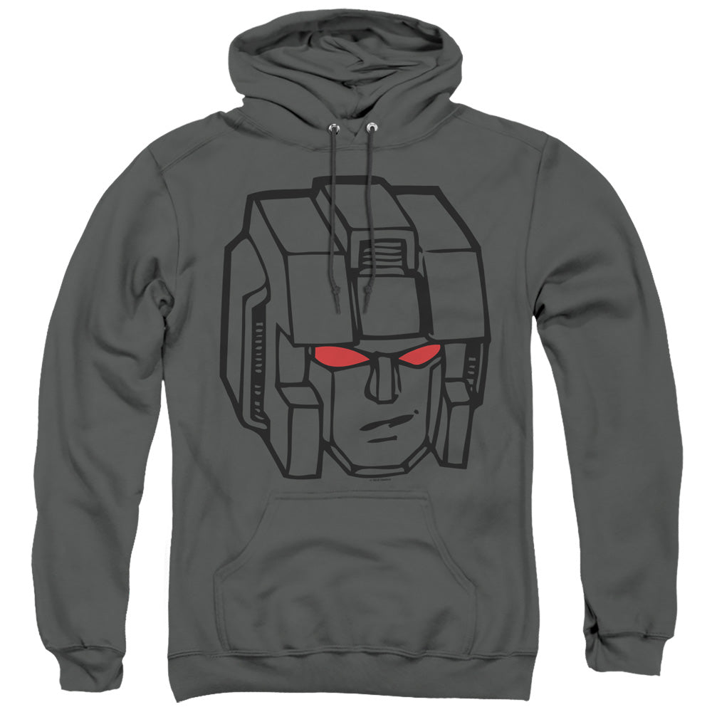 Transformers Starscream Head Mens Hoodie Charcoal