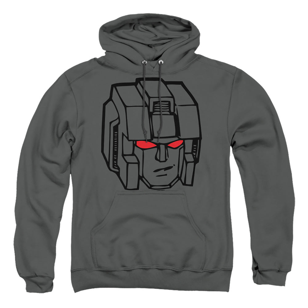 Transformers Starscream Head Mens Hoodie Charcoal