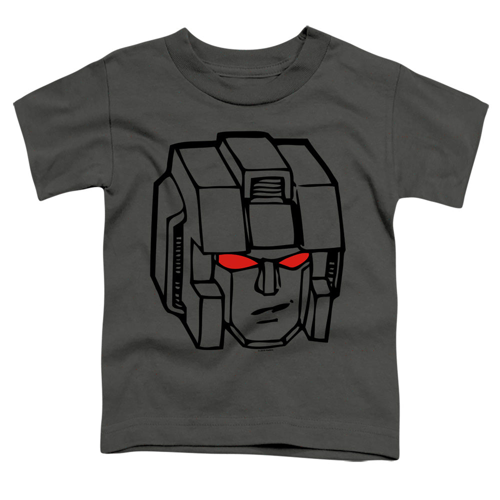 Transformers Starscream Head Toddler Kids Youth T Shirt Charcoal