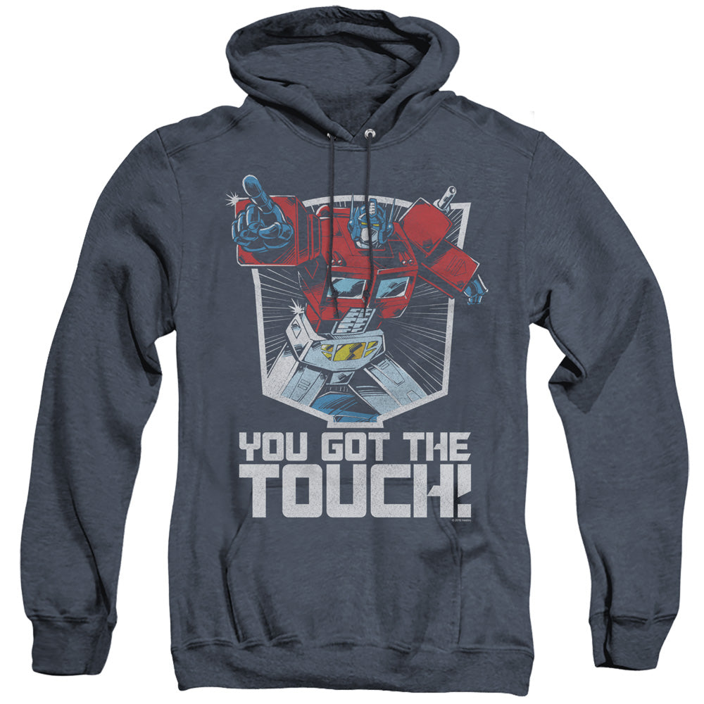 Transformers You Got the Touch Heather Mens Hoodie Navy Blue