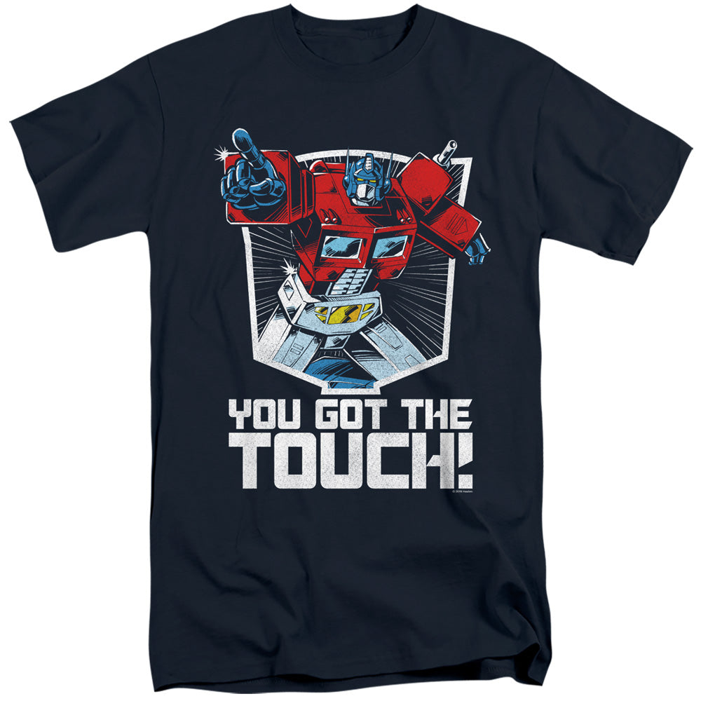 Transformers You Got the Touch Mens Tall T Shirt Navy Blue