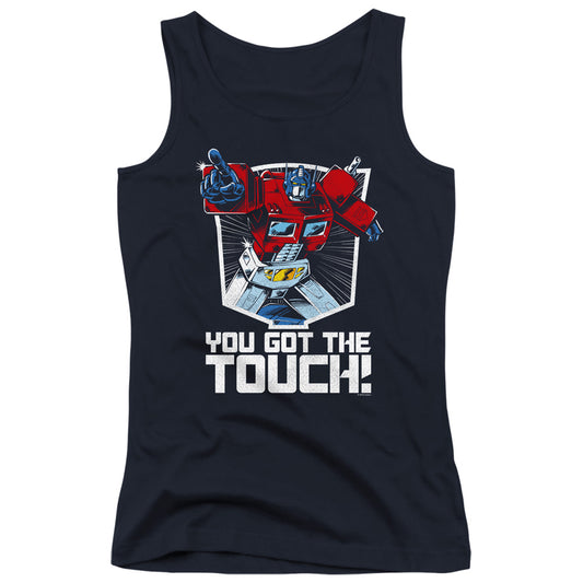 Transformers You Got the Touch Womens Tank Top Shirt Navy Blue