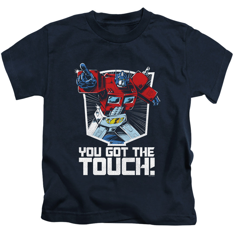 Transformers You Got the Touch Juvenile Kids Youth T Shirt Navy Blue