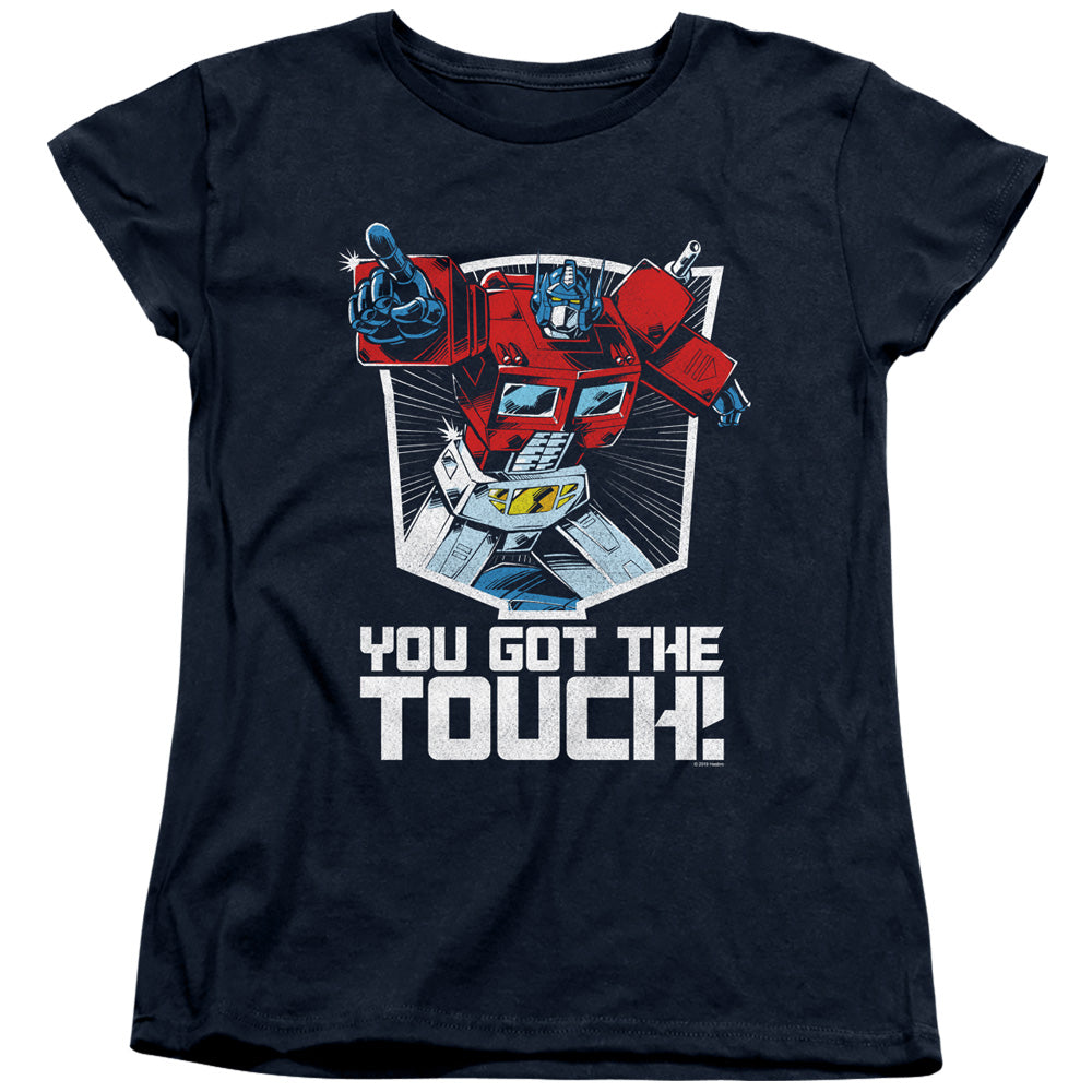 Transformers You Got the Touch Womens T Shirt Navy Blue