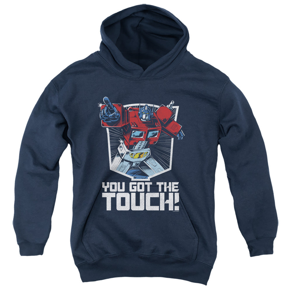 Transformers You Got the Touch Kids Youth Hoodie Navy Blue