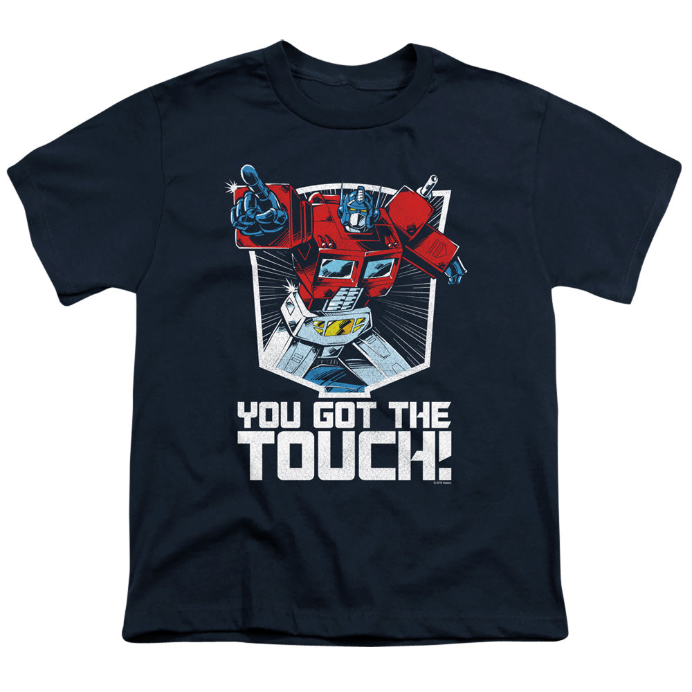 Transformers You Got the Touch Kids Youth T Shirt Navy Blue