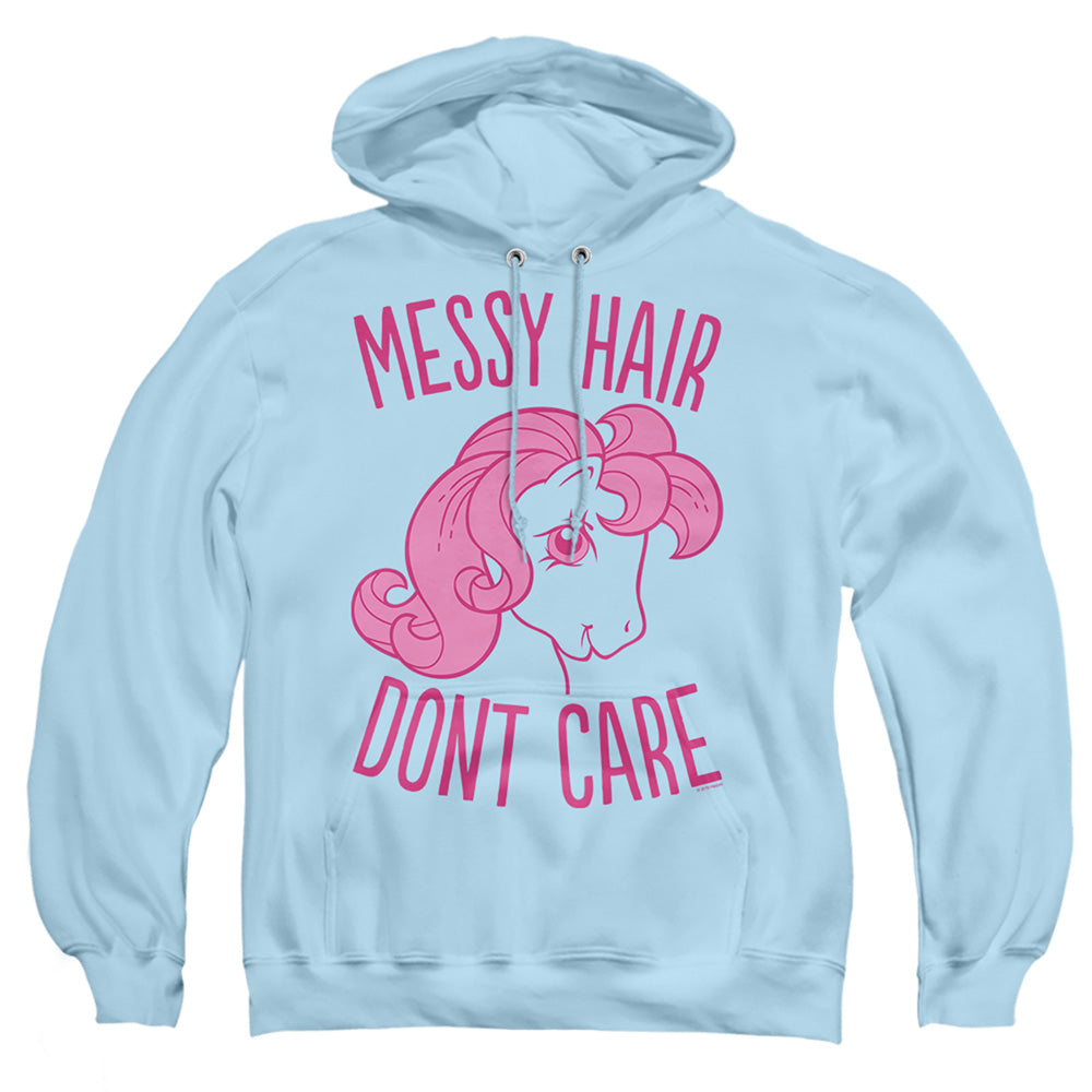 My Little Pony Retro Messy Hair Mens Hoodie Light Blue