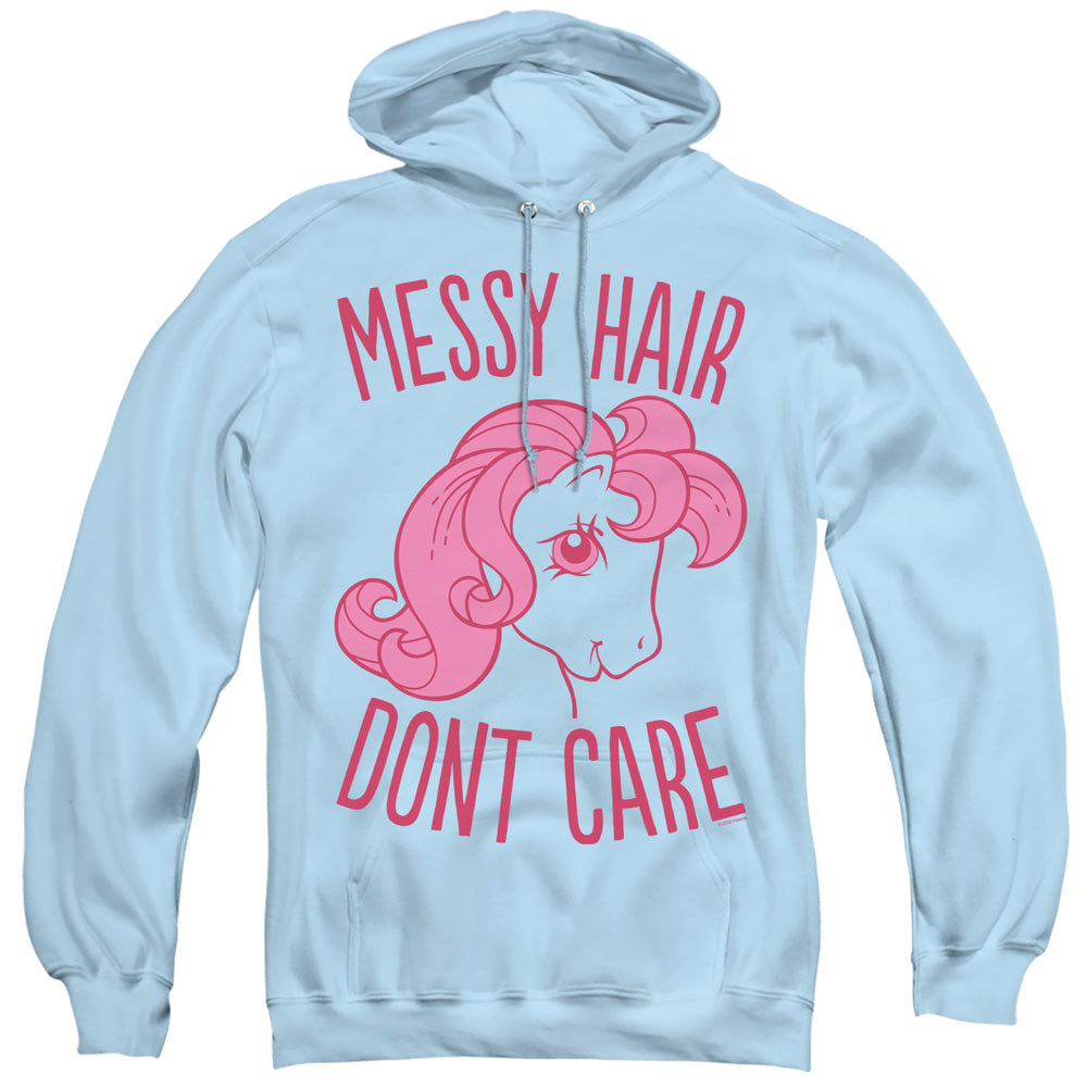 My Little Pony Retro Messy Hair Mens Hoodie Light Blue