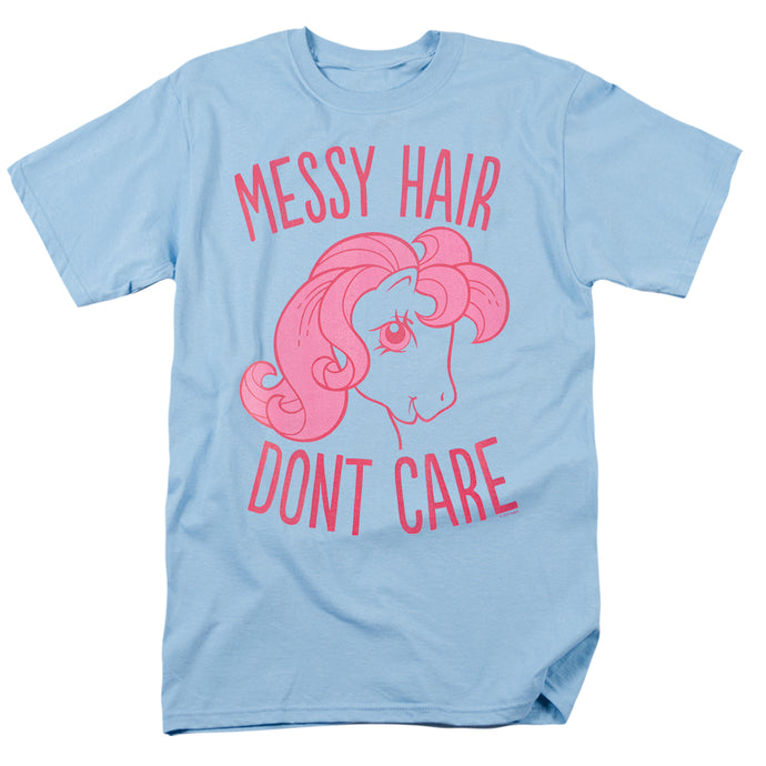 My Little Pony Retro Messy Hair Mens T Shirt Light Blue