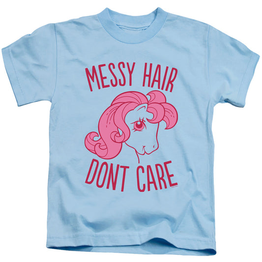 My Little Pony Retro Messy Hair Juvenile Kids Youth T Shirt Light Blue