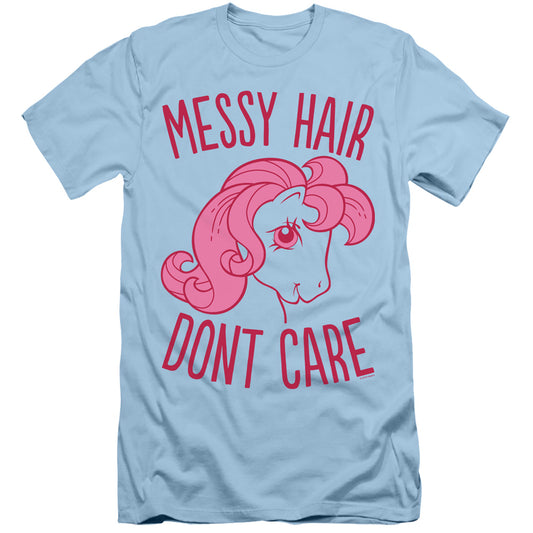 My Little Pony Retro Messy Hair Slim Fit Mens T Shirt Light Blue