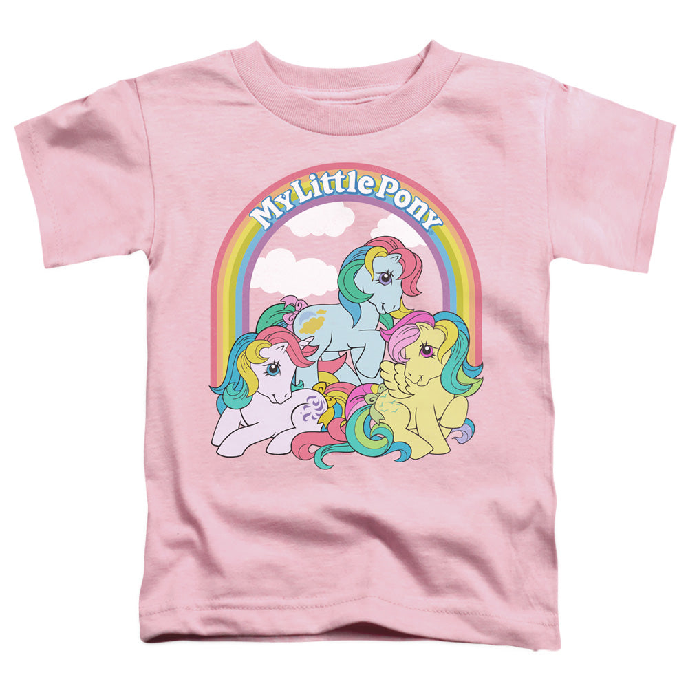 My Little Pony Retro Under the Rainbow Toddler Kids Youth T Shirt Pink