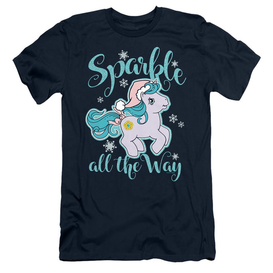 My Little Pony Retro Sparkle All the Way Slim Fit Mens T Shirt Navy Blue