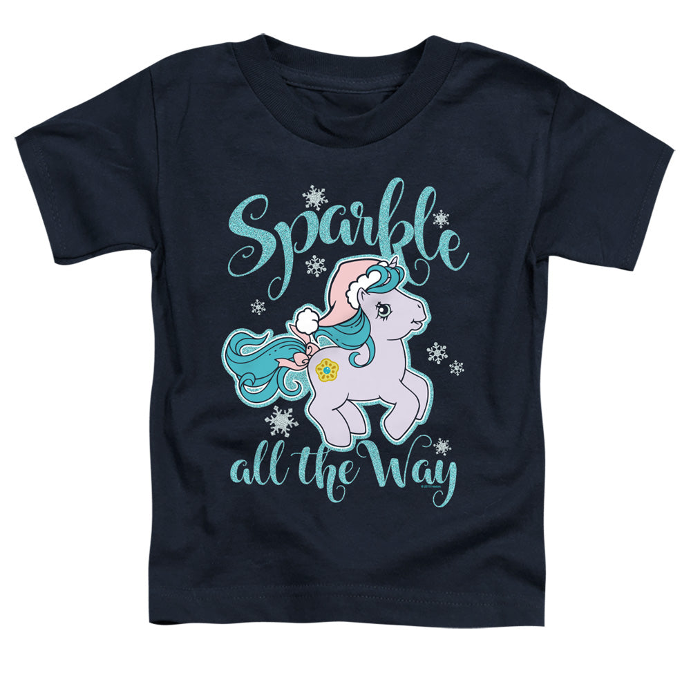 My Little Pony Retro Sparkle All the Way Toddler Kids Youth T Shirt Navy Blue