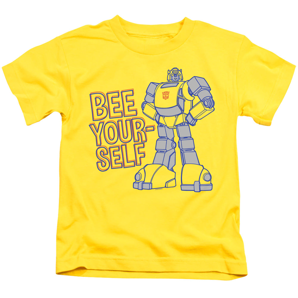 Transformers Bee Yourself Juvenile Kids Youth T Shirt Yellow