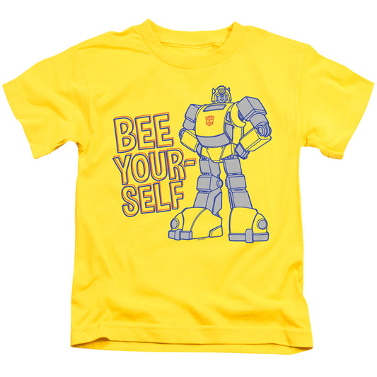 Transformers Bee Yourself Juvenile Kids Youth T Shirt Yellow