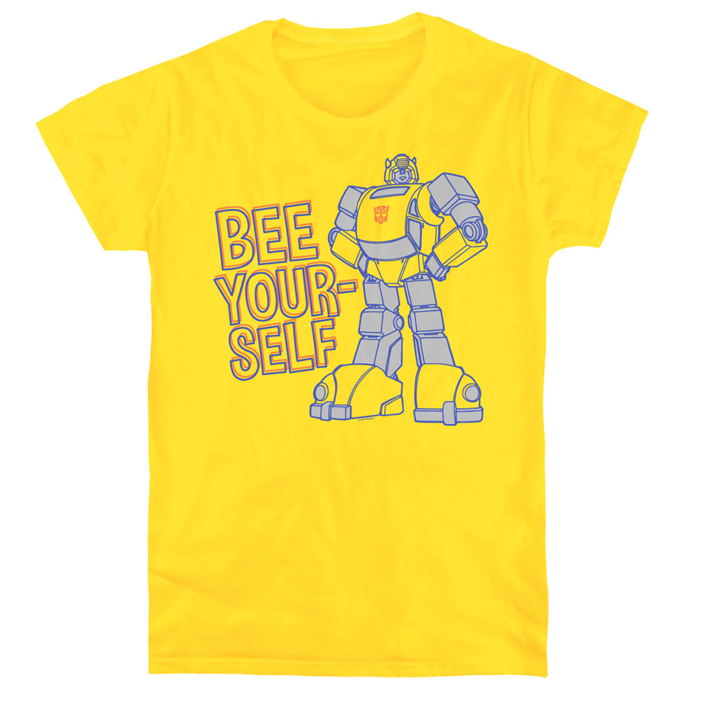 Transformers Bee Yourself Womens T Shirt Yellow