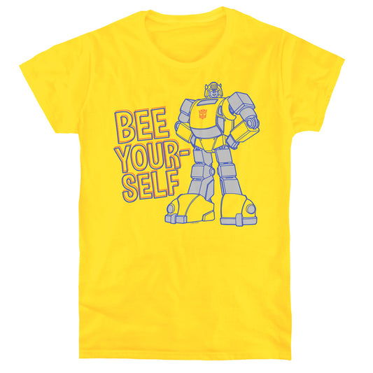 Transformers Bee Yourself Womens T Shirt Yellow