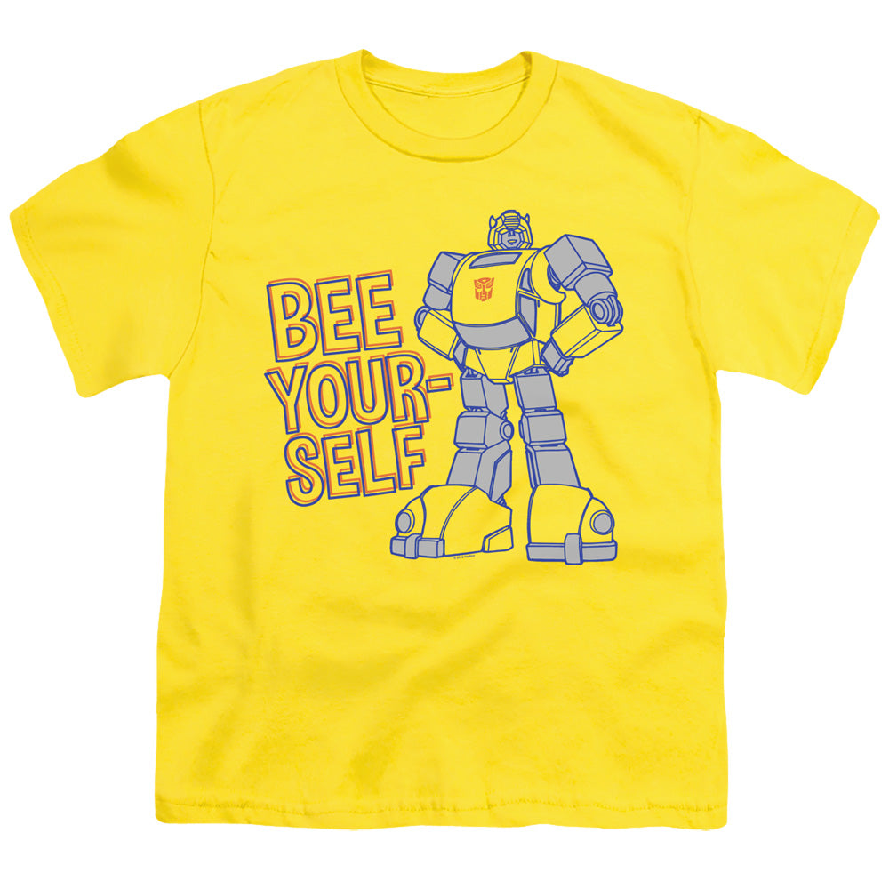 Transformers Bee Yourself Kids Youth T Shirt Yellow