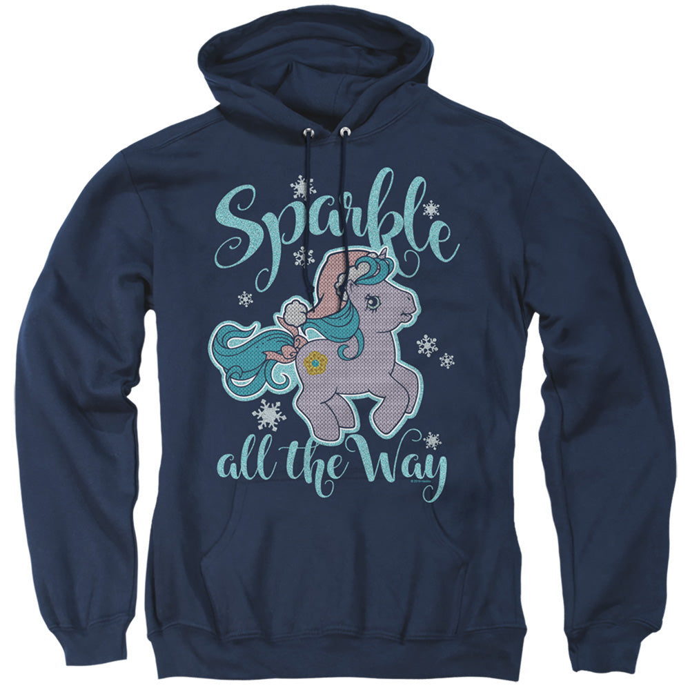 My Little Pony Retro Sparkle All the Way 2 Mens Hoodie Navy Blue