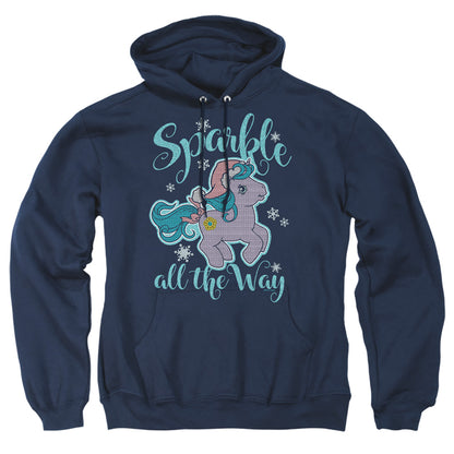 My Little Pony Retro Sparkle All The Way 2 Mens Hoodie Navy