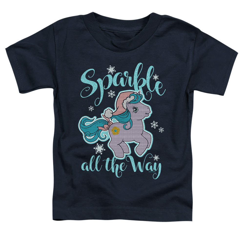 My Little Pony Retro Sparkle All the Way 2 Toddler Kids Youth T Shirt Navy Blue