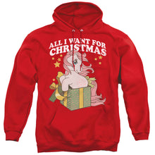 Load image into Gallery viewer, My Little Pony Retro All I Want Mens Hoodie Red