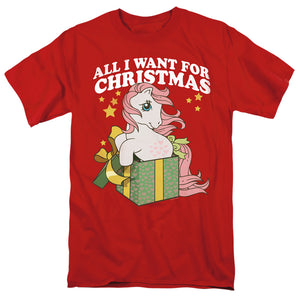 My Little Pony Retro All I Want Mens T Shirt Red