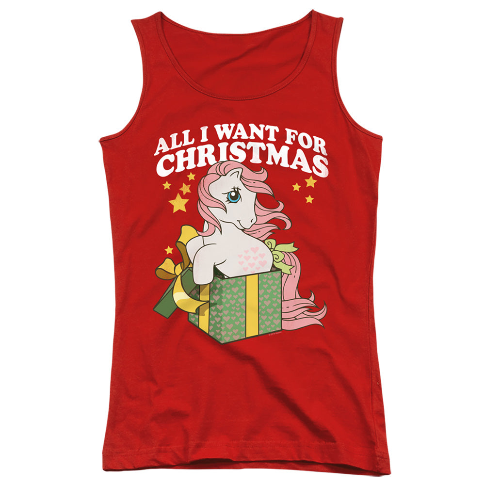 My Little Pony Retro All I Want Womens Tank Top Shirt Red